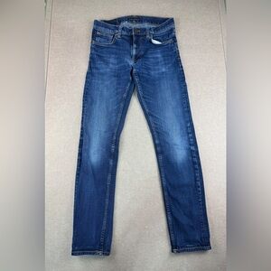 Nudie Jeans Men's Size 31 Blue Slim fit Lean Dean Organic Cotton Low Rise‎ Denim